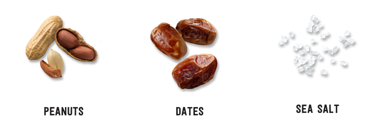 Peanuts, dates, sea salt