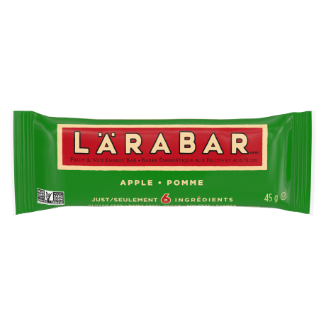 Larabar CA, Apple, front of single pack, 45g