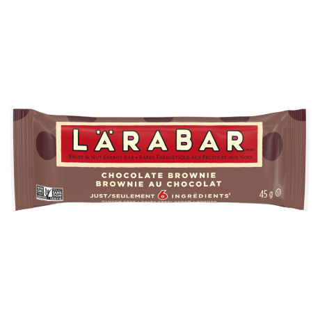 Larabar CA, Chocolate Brownie, front of single pack, 45g
